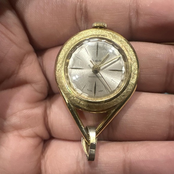 Working Vintage Sheffield Pendant 29MM Pocket Watch Women Swiss Made Manual Wind - Picture 1 of 8